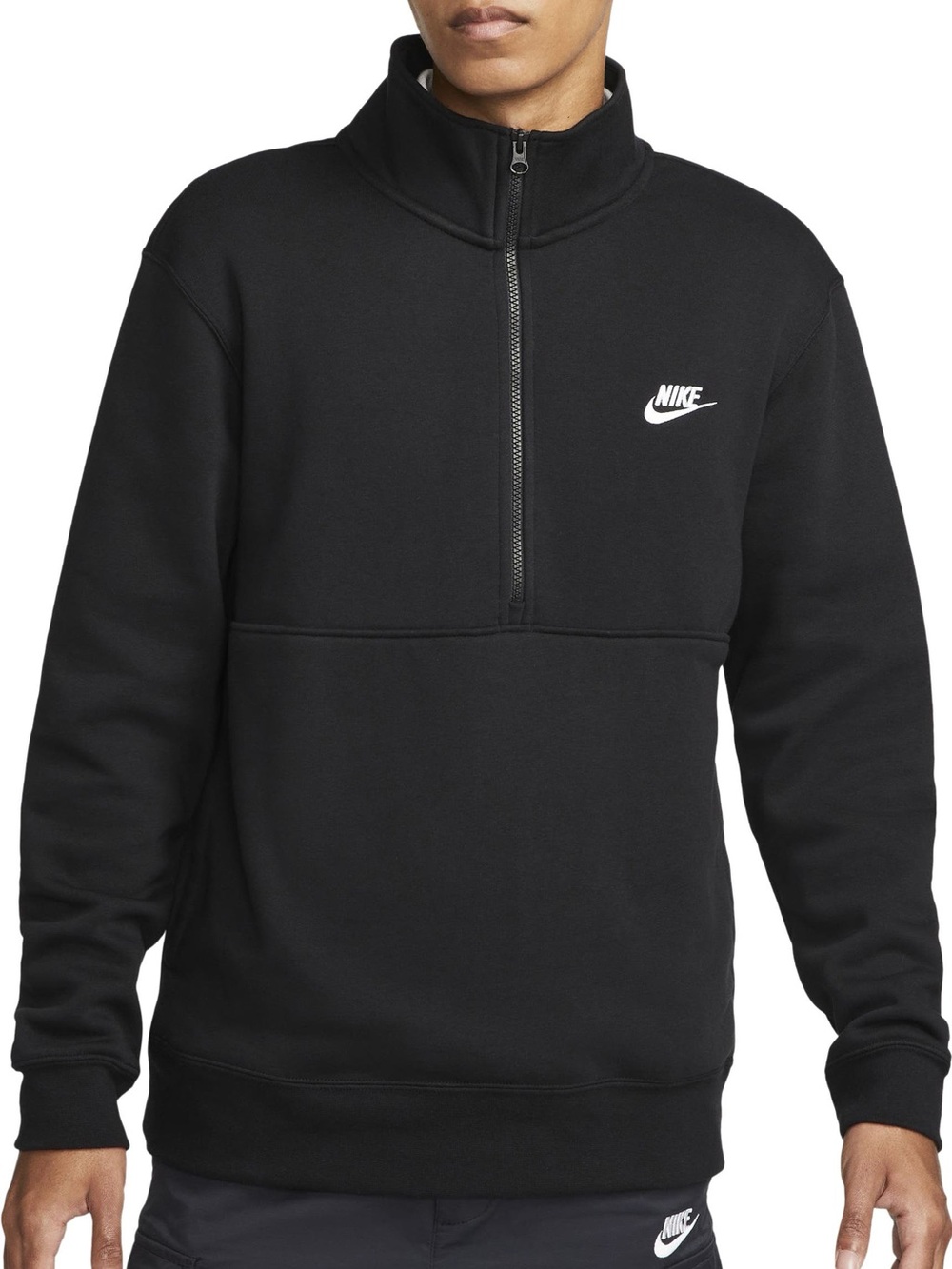 Nike - Sportswear Club Half-Zip Pullover in Black (NWT) - Size : XL